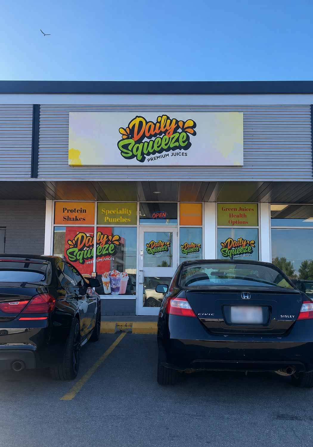 Daily Squeeze storefront in Brampton