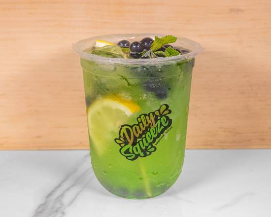Passion Fruit Green Tea with Tapioca & Lychee Jelly Boba from Daily Squeeze Juice Bar