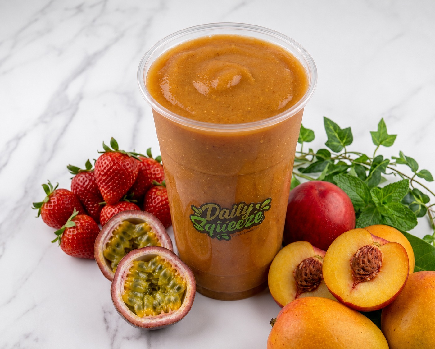 Mango Passion Smoothie from Daily Squeeze Juice Bar